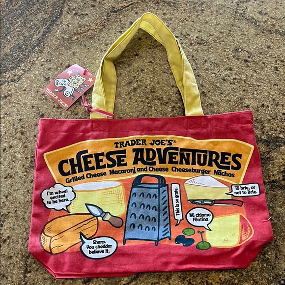 🧀🐟Trader Joe’s 2 PACK Reusable Eco Cotton Shopping Grocery Tote Bags🧀🐟 - Picture 10 of 15